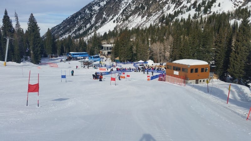 Ski course view.